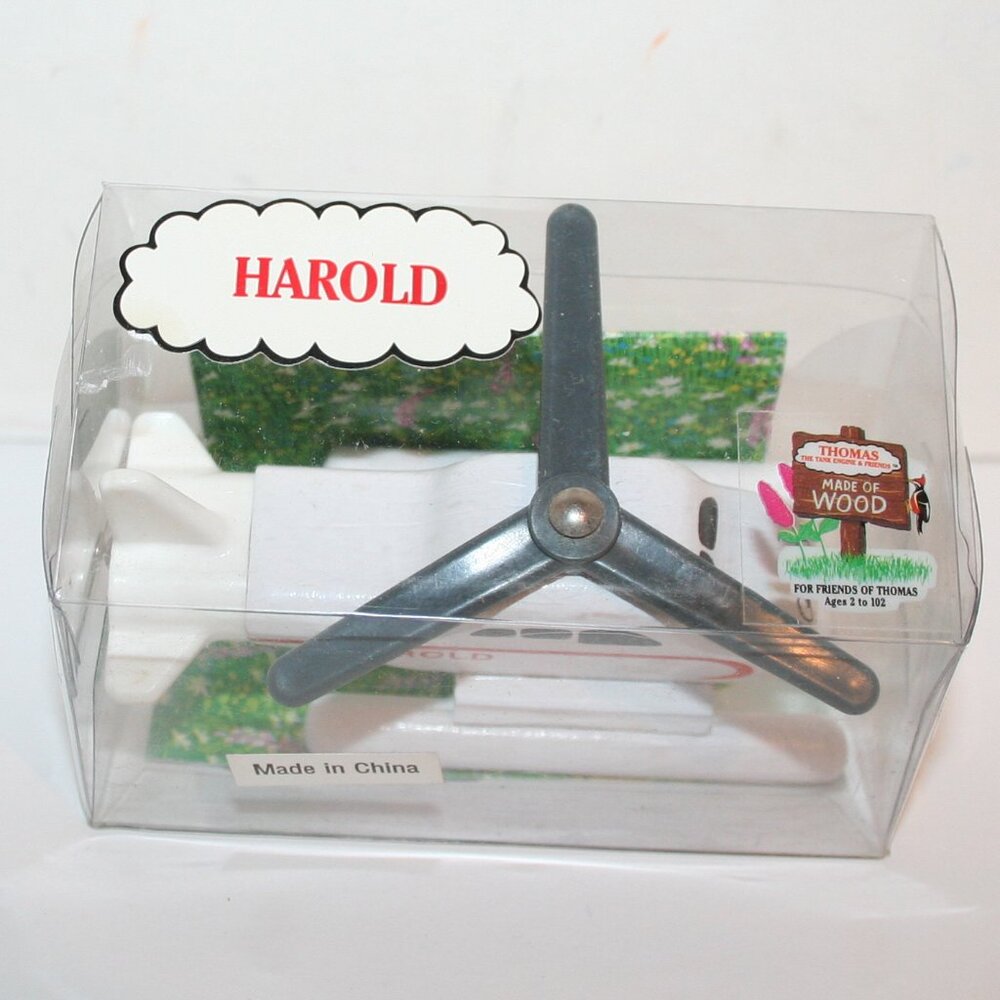 Thomas The Train and Friends Train Harold Wood Figure 1994 NIP - Picture 5 of 5